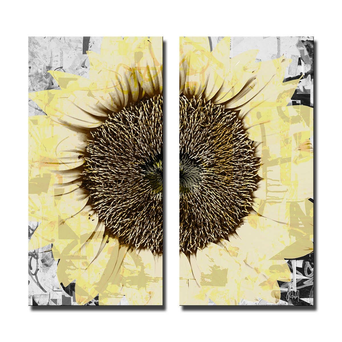 Ready2hangart, Inc. - Wholesale Schilderen/Tekenen - Geschilderde bloemblaadjes CIV' Canvas Art2