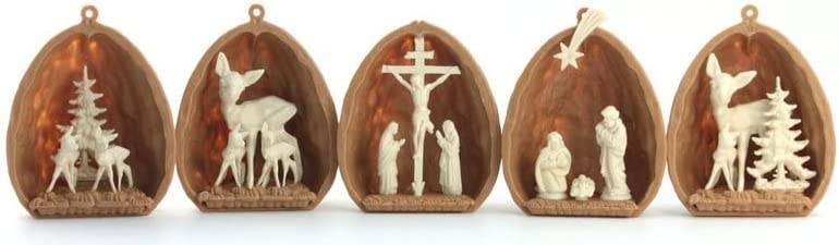 Meyer Imports - Wholesale Decorative Tabletop Object -  German Empty Walnut Shells - 6 Pcs - 203-3-0526