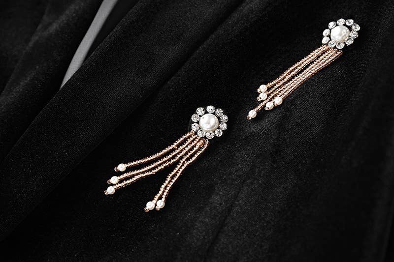 Productseeker – wholesale Kostymset – Dam – SET041 Kraftig pärlbyxa i sammet med breda ben14