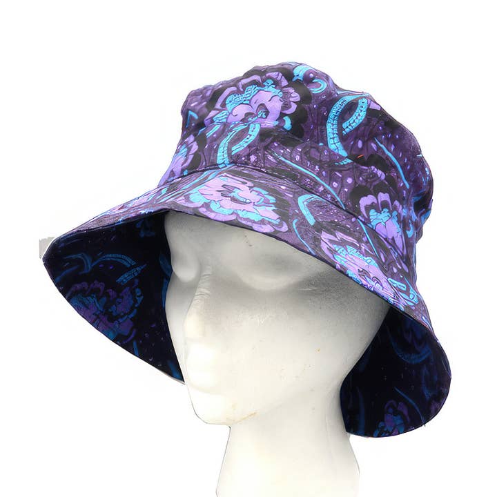 Cotton Karmrick Print Bucket Hat for wholesale by Gypsy Rose