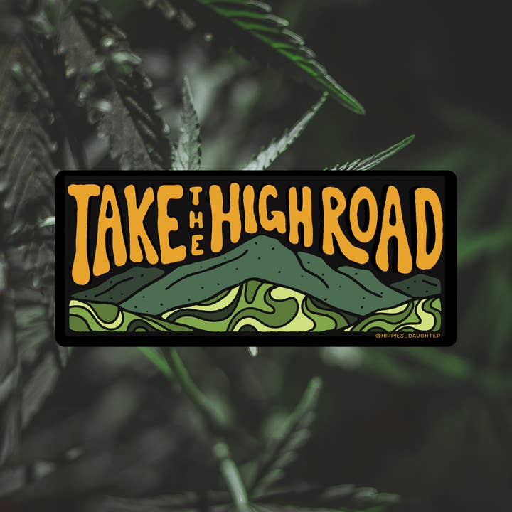 High Road // sticker for wholesale by Hippie’s Daughter
