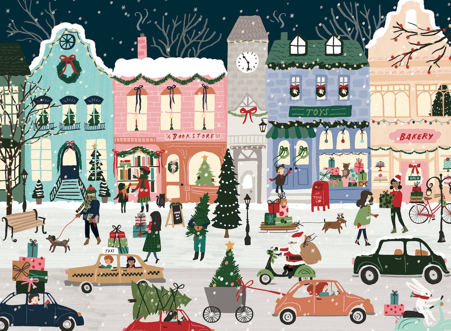 Puzzlefolk – Engroshandel Puslespil - Voksen – En følelse af jul 500 brikker puslespil2