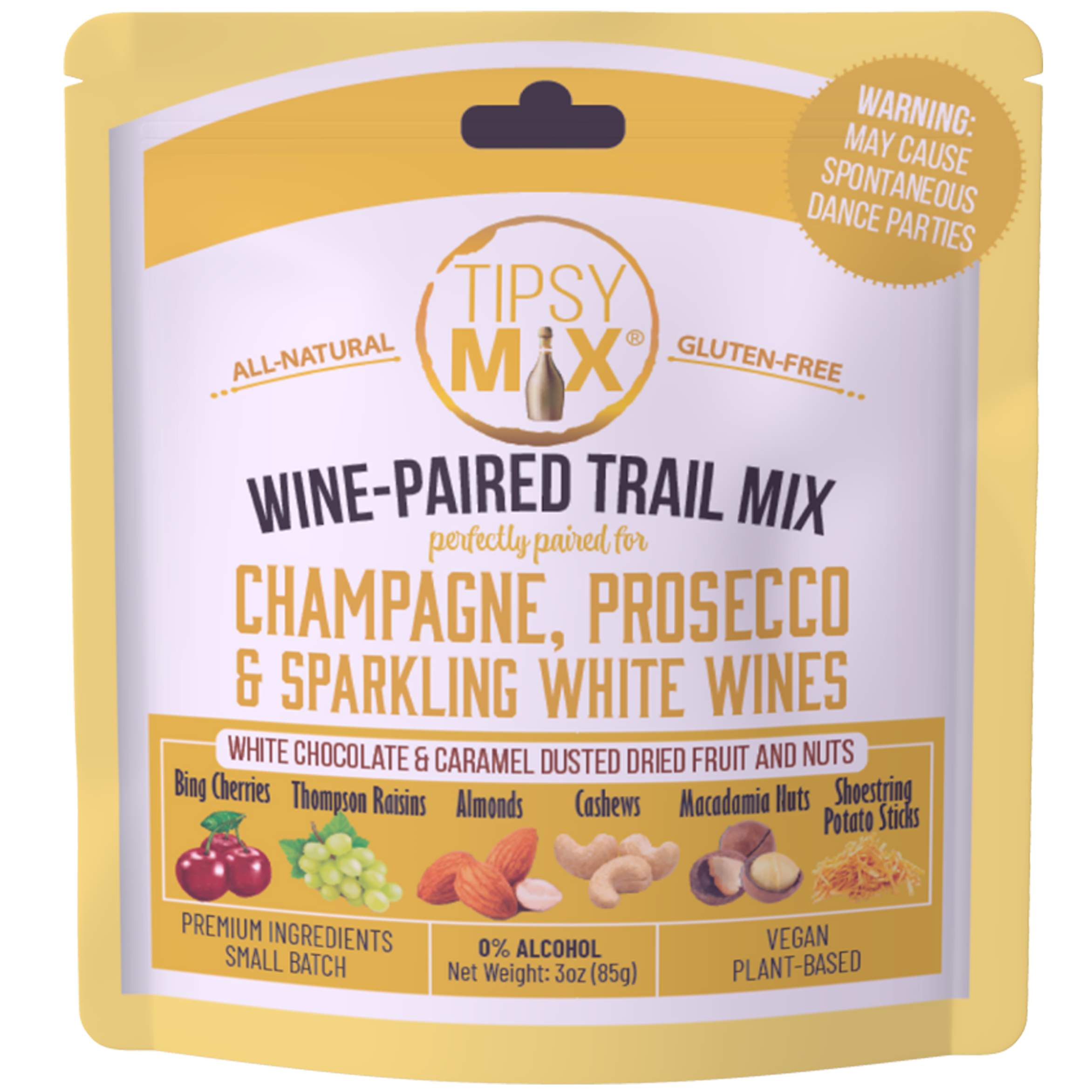 Tipsy Mix - Wholesale Trail Mix - 12. Wine & Liquor Paired Trail Mix MIXED CASE OF 62
