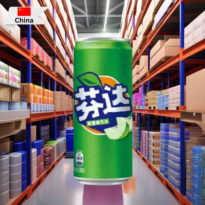 Premium-S GmbH – wholesale Soda/kolsyrad dryck – Fanta Grönt Äpple 330ml (24x330ml)