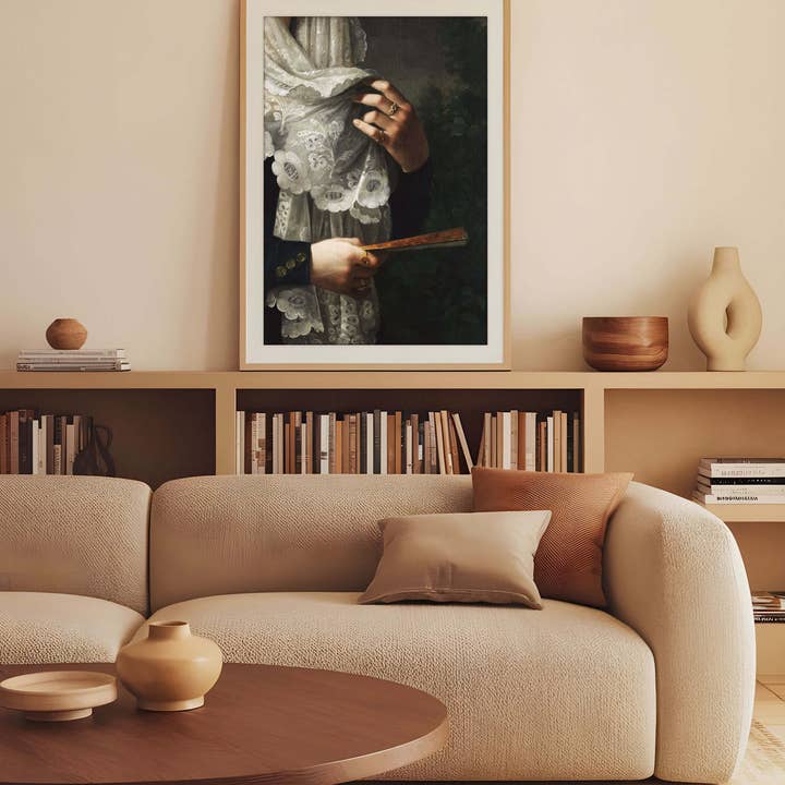 Modern Antique Prints - Wholesale Art Print - Lace Veil – Victorian Portrait Poster1