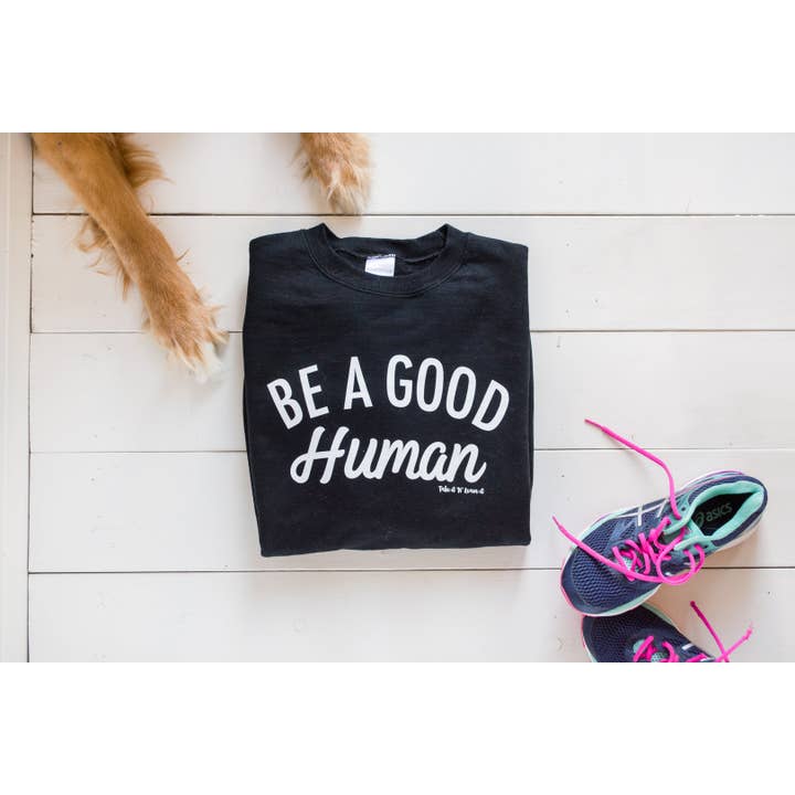 Take it 'N' Leave it - Wholesale Graphic Sweatshirt - Unisex - Be a Good Human Crew Neck4