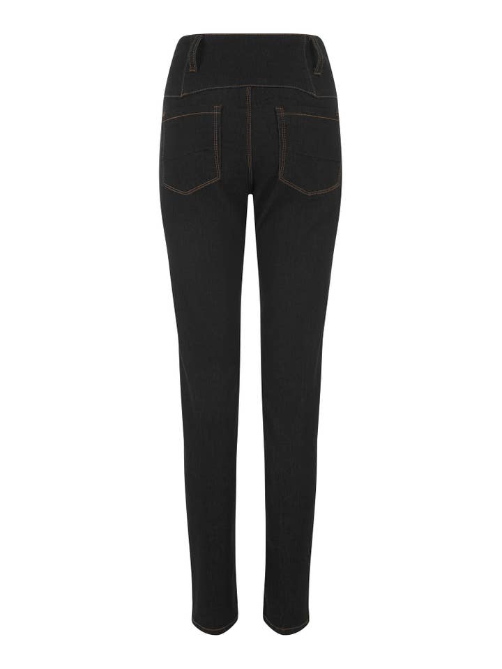 Rebel Kate Denim Jeans Plain Black for wholesale on Faire2