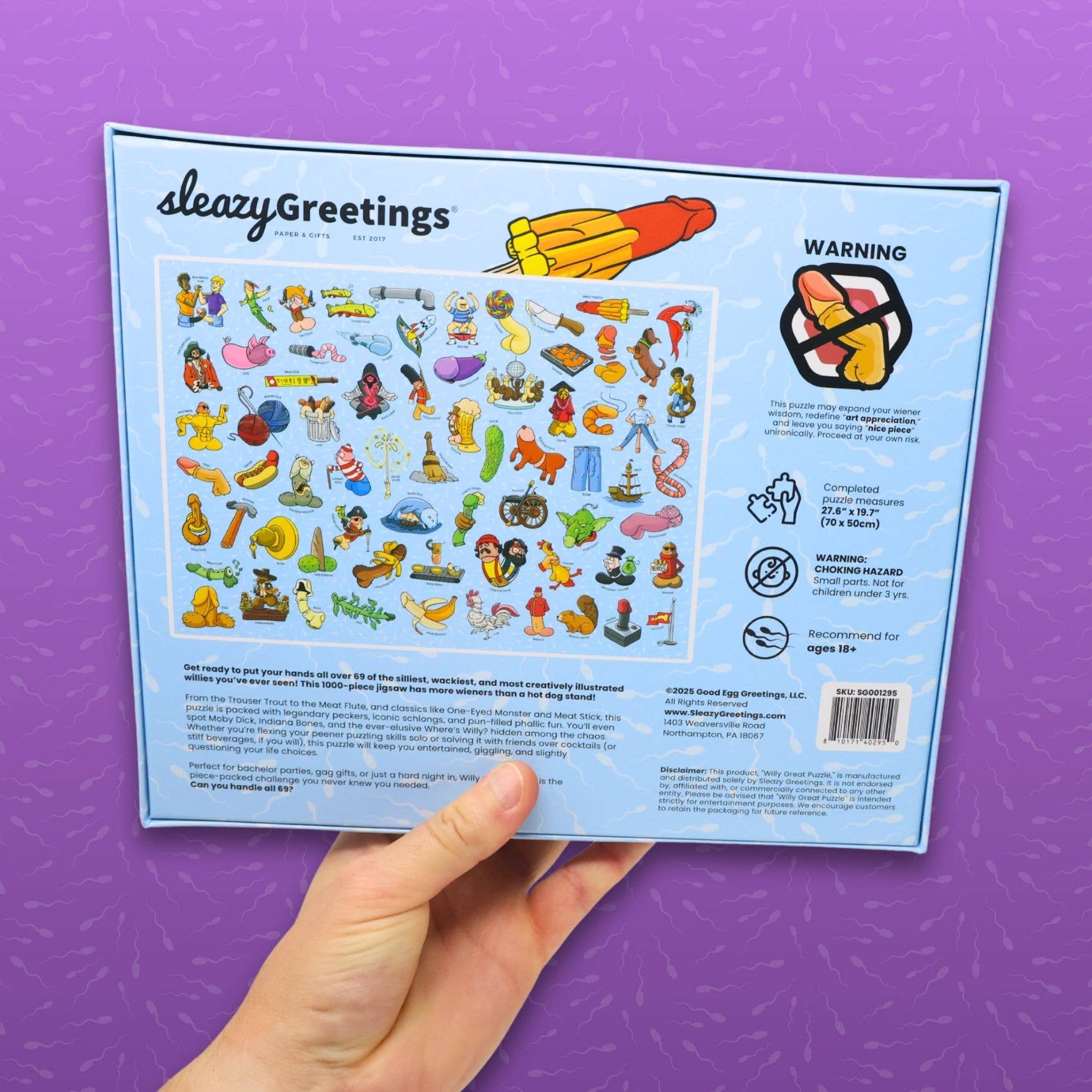 Sleazy Greetings - Wholesale Puzzle - Adult - Willy Great Puzzle - Funny Penis 1000 Piece Jigsaw Puzzle4