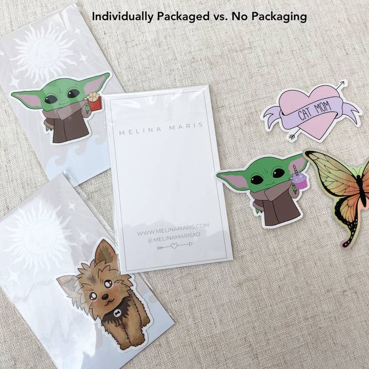 Melina Maris – Großhandel Aufkleber – Christmas Yoda | Sticker2