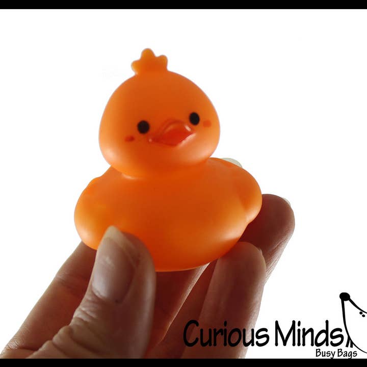 Curious Minds Toys - Wholesale Bath Toy - Baby - 1 Cute Kawaii 2" Rubber Ducks - Rubber Duckies Baby Duckling1