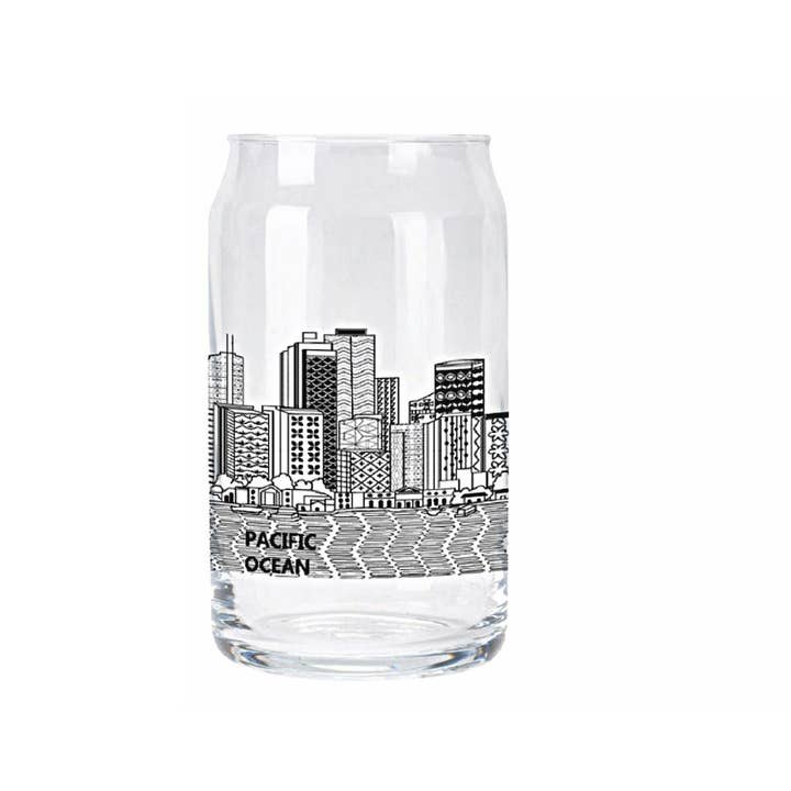 Beyond Cushions Corporation - Wholesale Drinking Glass/Cup - SAN FRANCISCO BEER CAN SHAPE GLASS 16 OZ2