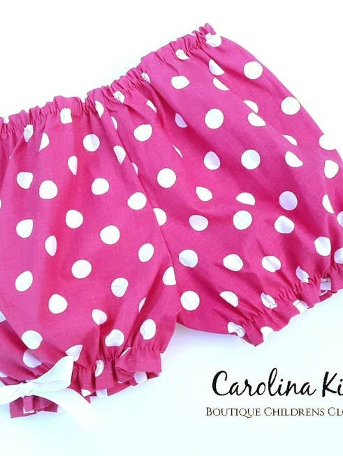 Polka Dot Minnie Inspired Bloomers Shorties infant toddler for wholesale by Carolina Kids