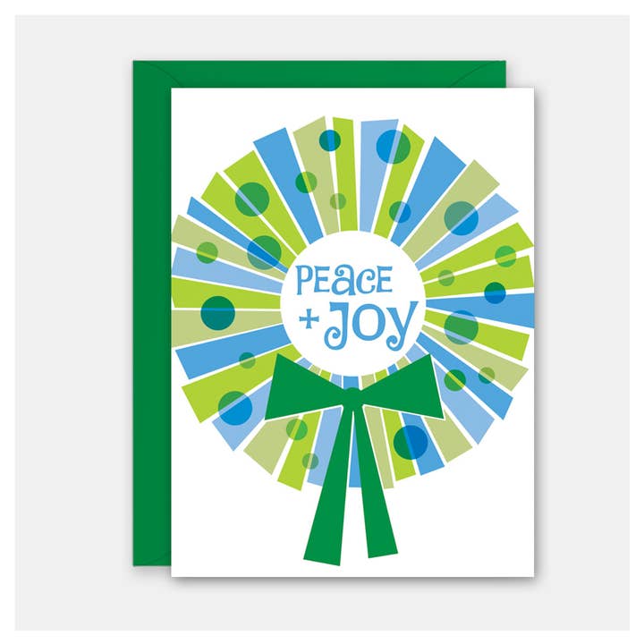 Tarjeta de Navidad y Festividades con Corona Moderna para venta al por mayor de Rock Scissor Paper