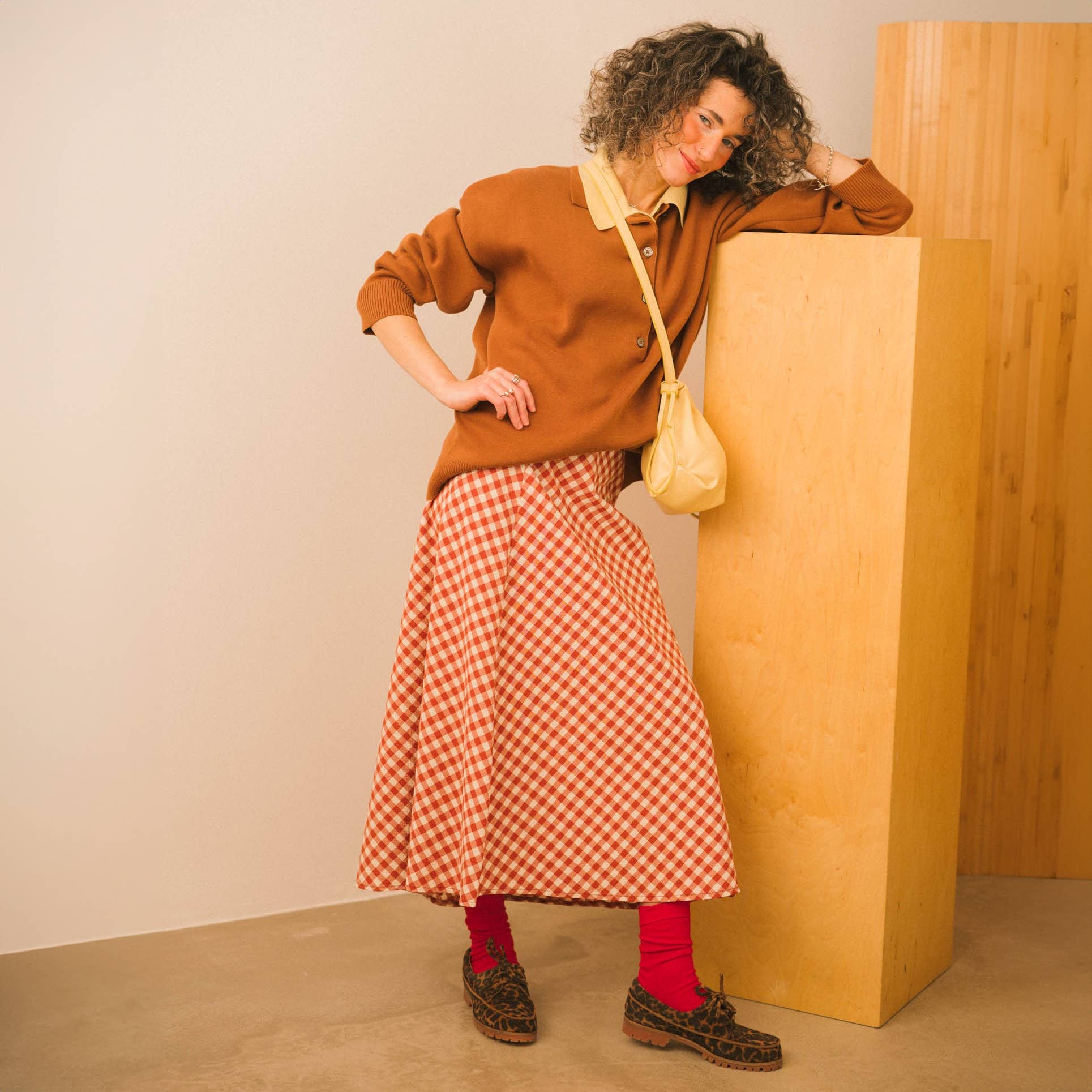 brown Tefer Flats, pattern velvet for wholesale on Faire5