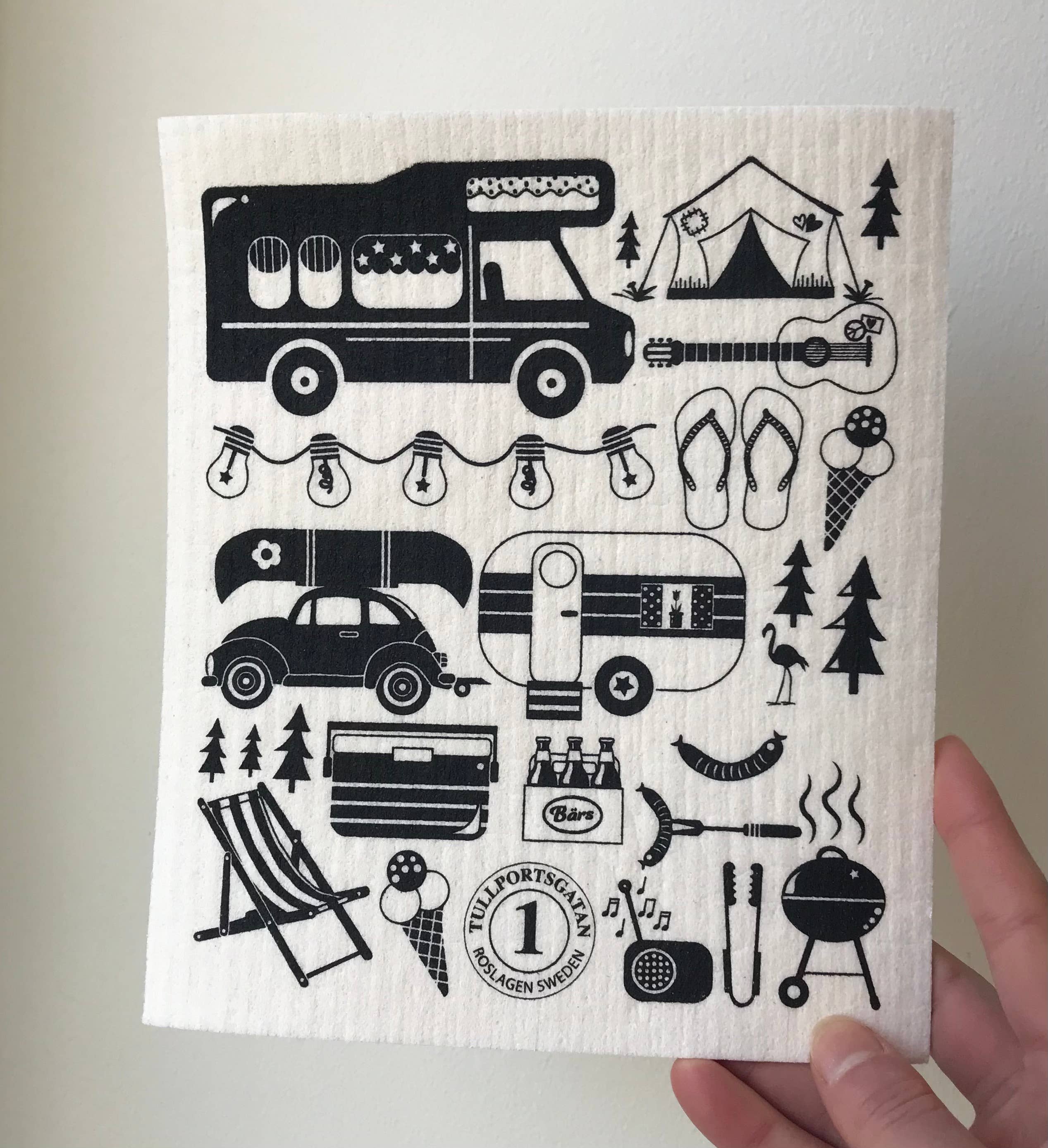 Square Love - Wholesale Dishcloth - Camping Swedish Dishcloth