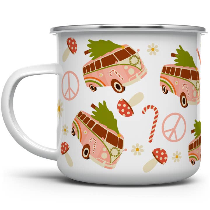 Retro Christmas Bus Holiday Campfire Mug, Christmas Gifts for wholesale by Loftipop