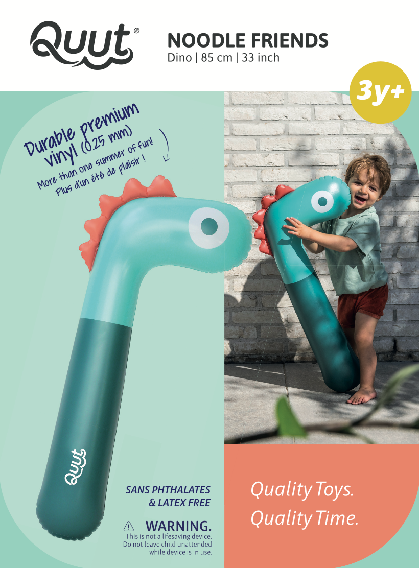 Quut Toys - Wholesale Inflatable Toy - Kids & Baby - Quut Noodle Friends - Dino, Giraffe and Horse! Pool Toy14