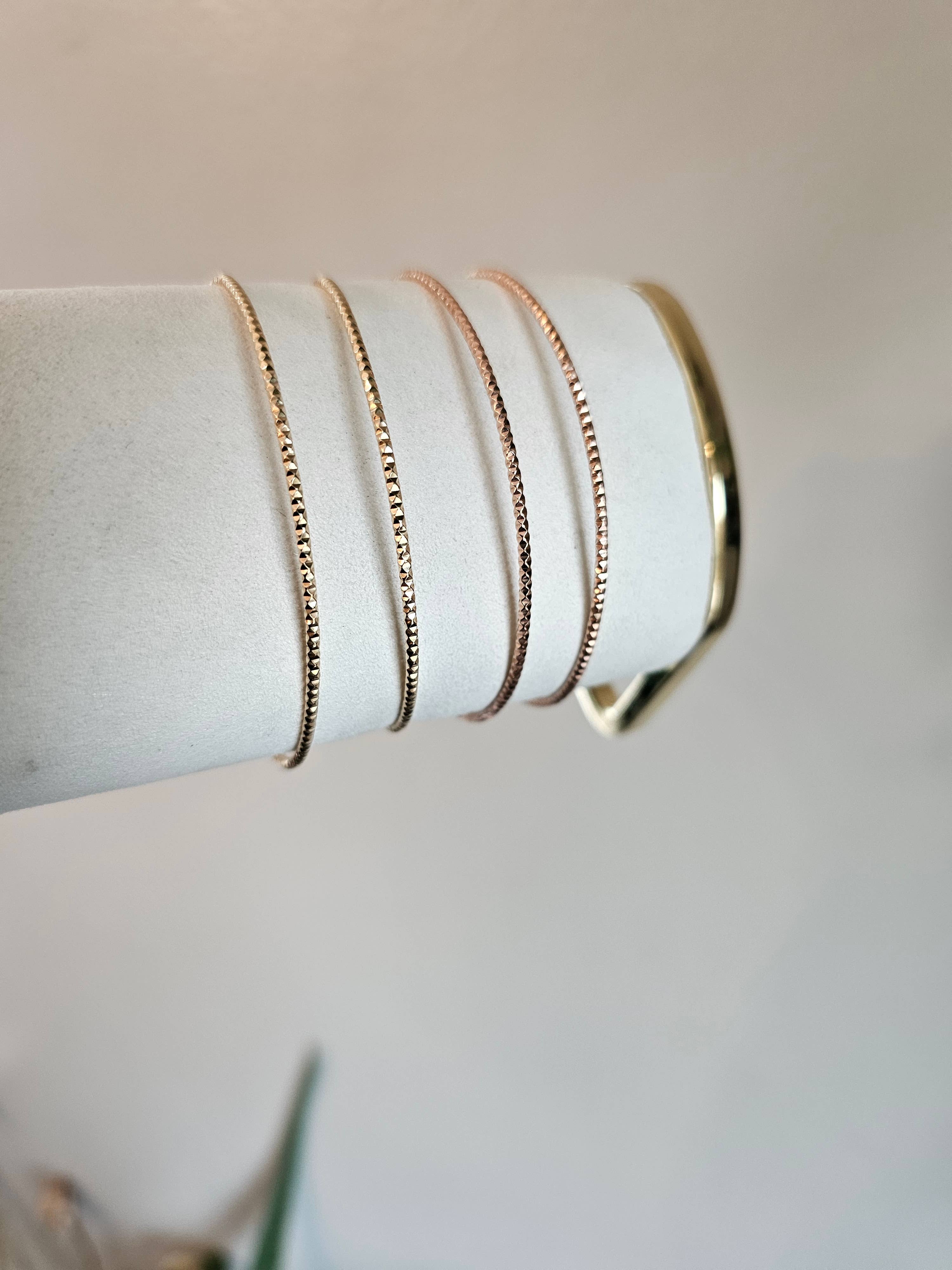 Half Moon Jewelry Designs - Wholesale Bangle Bracelet - permanent jewelry bangle (Sparkle), Bangle blank for PJ1