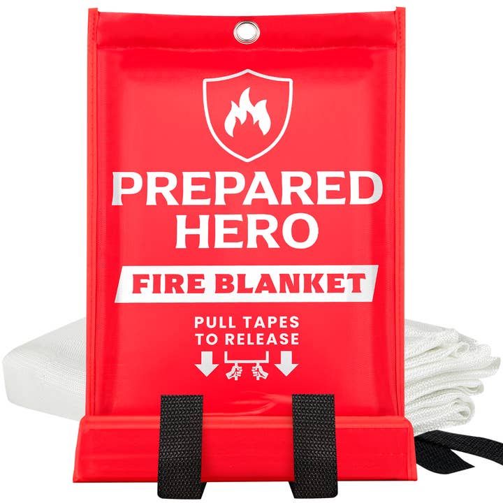 Prepared Hero - Wholesale Safety Equipment - Emergency Fire Blanket - Display Tray - 7 units2