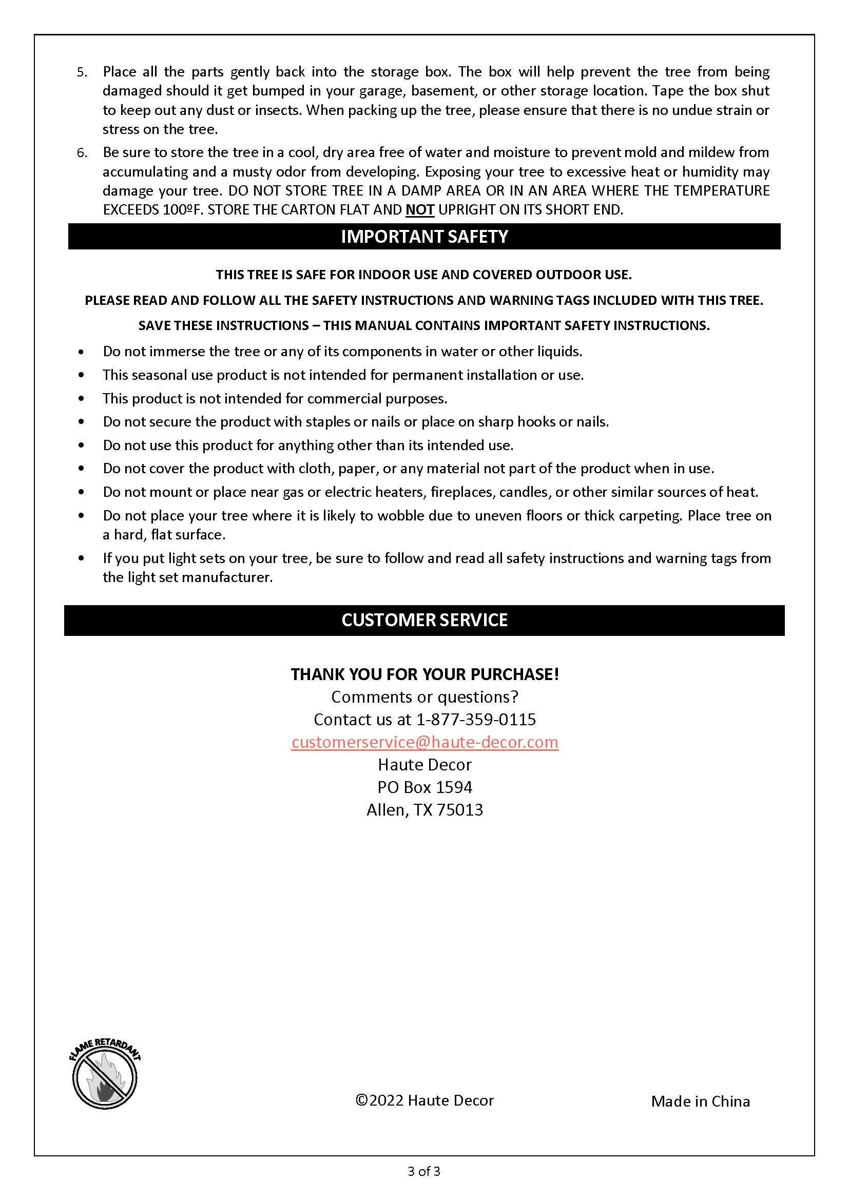 Haute Decor - Wholesale Artificial Christmas Tree - 3.5 Foot Berkley Fir Tree, Unlit in Brown Pot7