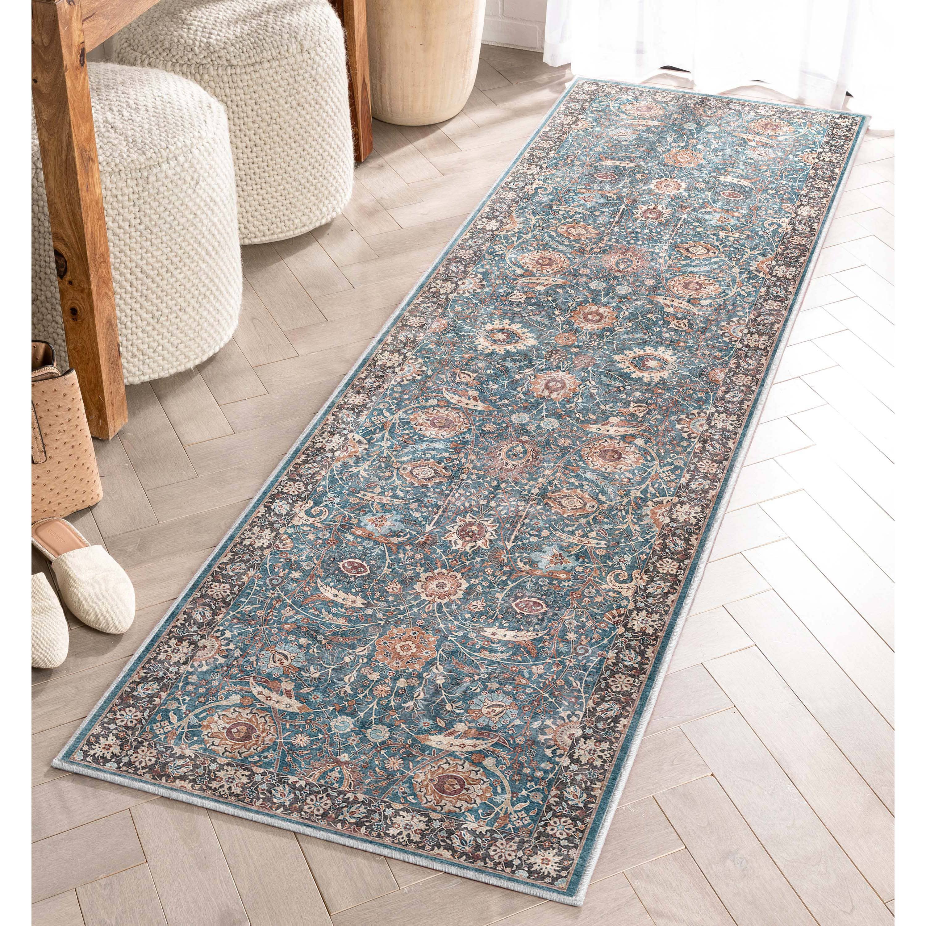 Well Woven - Vendita all'ingrosso Tappeto - Tappeto Liana Vintage Oriental Teal a trama piatta7