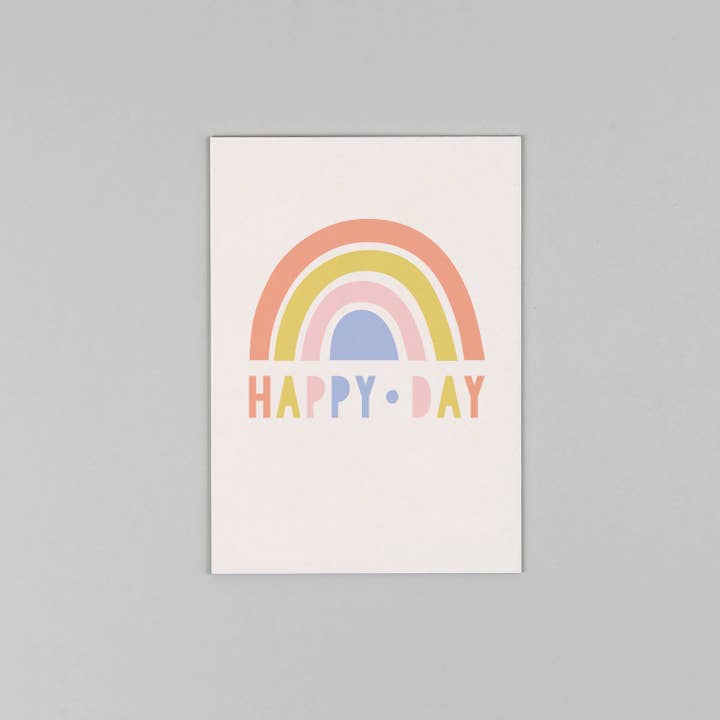 Postcard Wood Pulp Rina Rainbow for wholesale by Kunst an Papier
