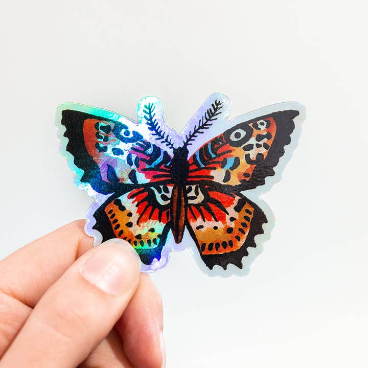 Wildship Studio - Wholesale Sticker - Holographic Butterfly Animal Vinyl Sticker3