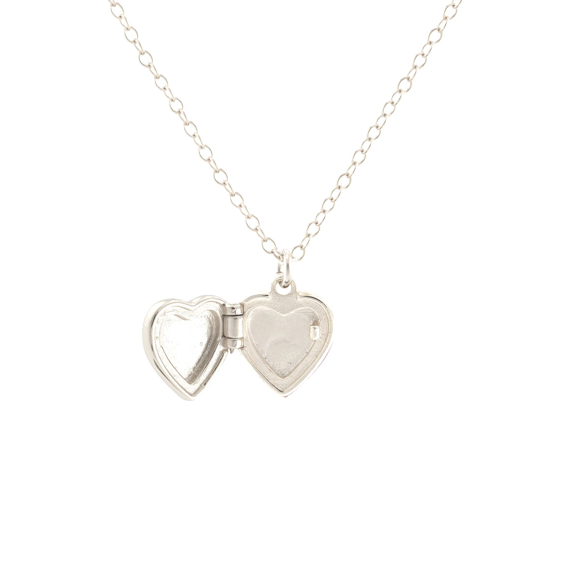 Kris Nations - Wholesale Locket Necklace - Heart Locket 18K Gold Vermeil | Sterling Silver Charm Gold Filled | Sterling Silver Chain 16-18 Inches Nickel Free Ships from CA Holds a Small Photo5
