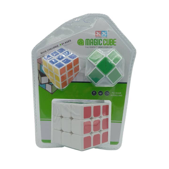 Three Piece Magic Cube Set 24 CT / Case for wholesale by K & S WHOLESALE INC