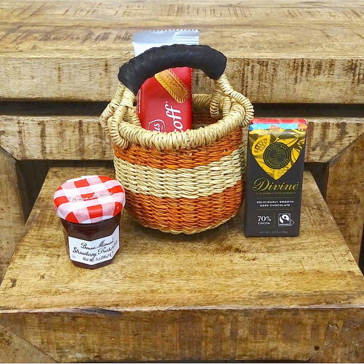 Ti-a Woven Goods - Wholesale Gift Bag - Mini Basket / Gratitude7