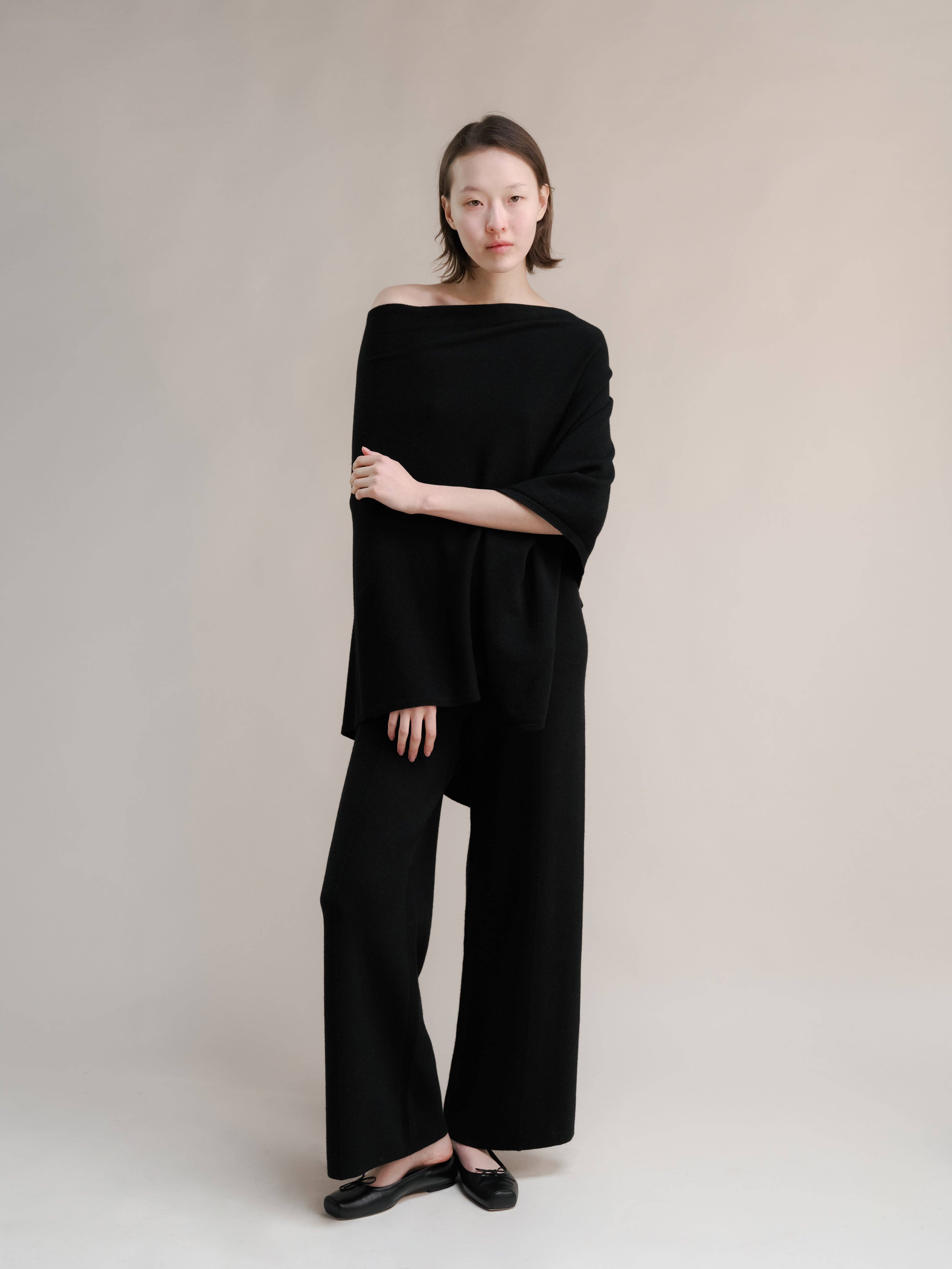 Lèmme - Wholesale Poncho - Women's - Cashmere Mix Asymmetric Poncho22