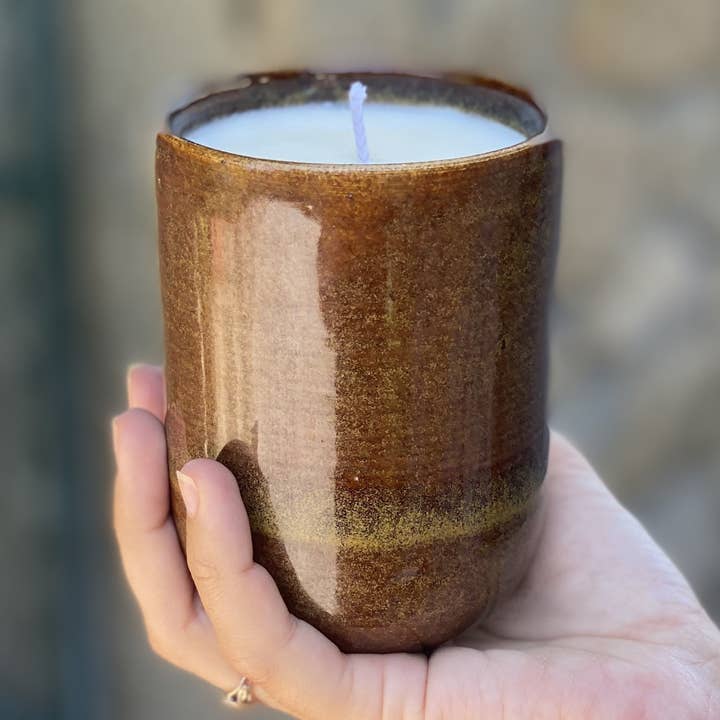 Vela perfumada - pera praline - caneca por atacado de lesbaronnes