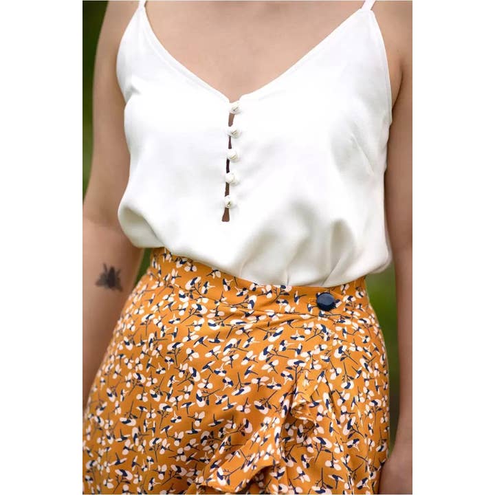 Eglantine et Zoé - Wholesale Fabric - Viscose Crepe Pearl Fabric2