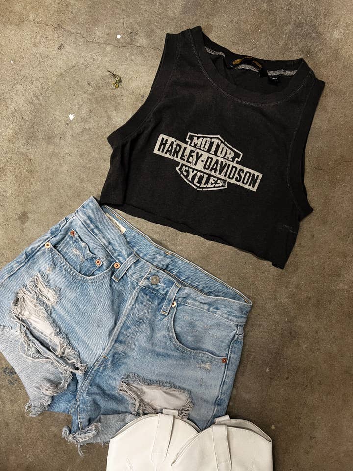 Grae + Co - Wholesale Tank Top - Women's - Upcycled Harley Davidson Shirts