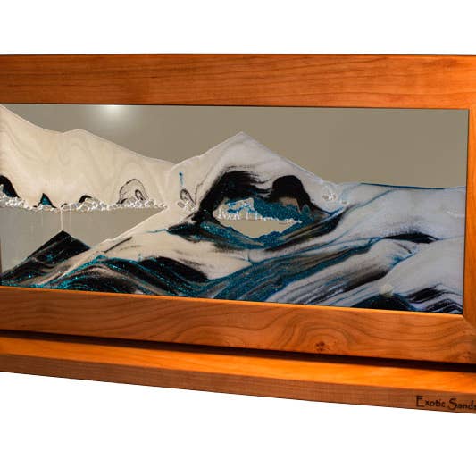 Exotic Sands, Inc. - Wholesale Decorative Tabletop Object - Cherry Wood (Fall Decor) Moving Sand Art Pictures13