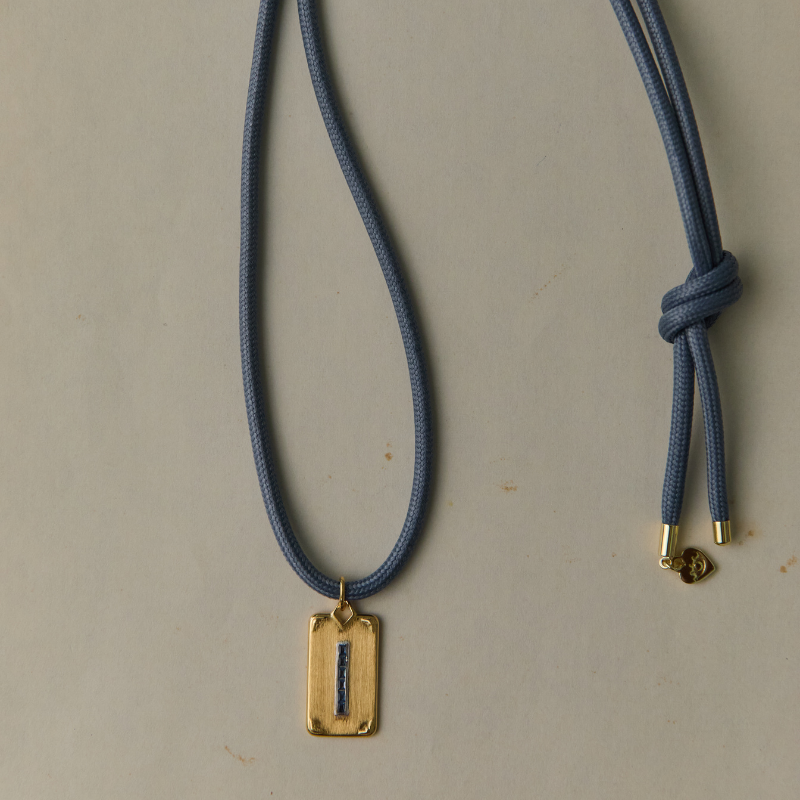 HART – wholesale Woven necklace – Slate Blue Necklace Cord3