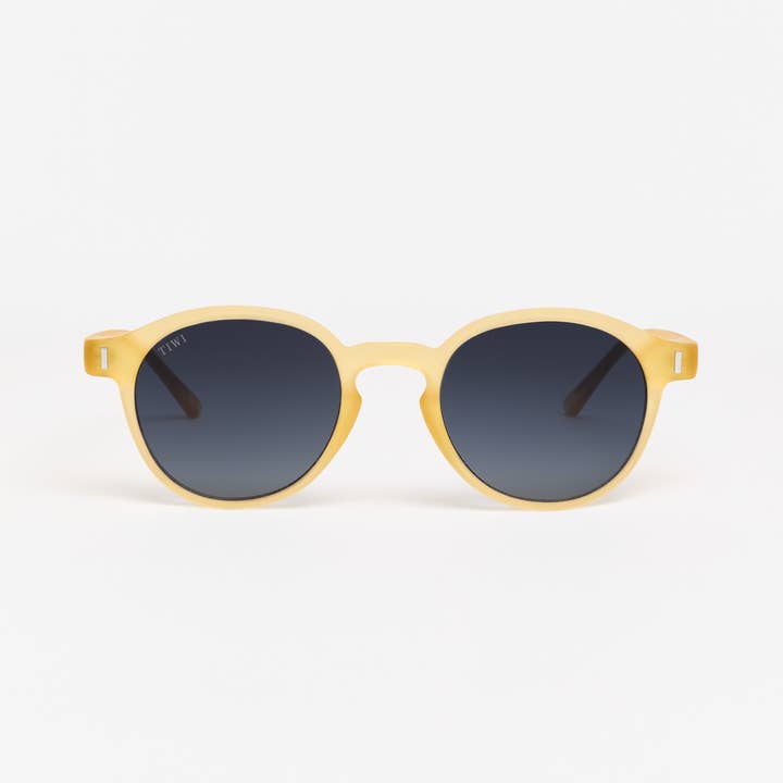 Sunglasses Rubber Honey with Green lenses for wholesale by TIWI