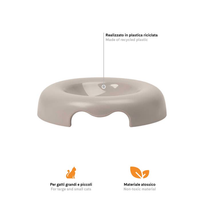 United Pets - Wholesale Pet bowl – Cat/dog - Designer bowl with low edges for cats3