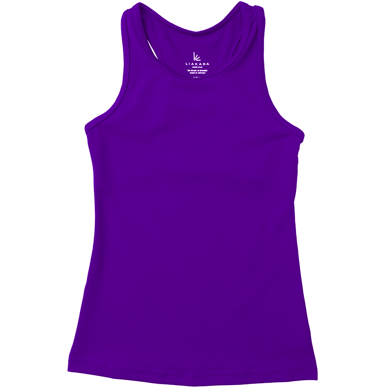 Liakada Dancewear – caveada - Crianças por atacado – Camisota Racerback para Menina9