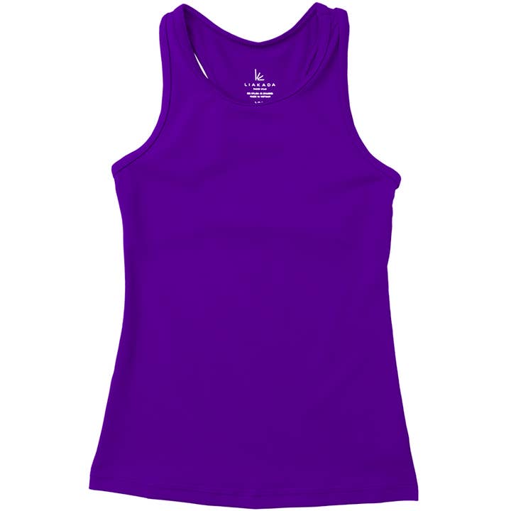 Liakada Dancewear – caveada - Crianças por atacado – Camisota Racerback para Menina9