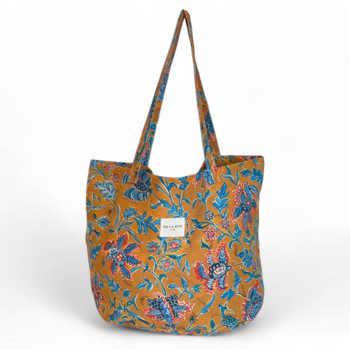 Stor shopper-taske med anisprint for engroshandel hos De La Mur