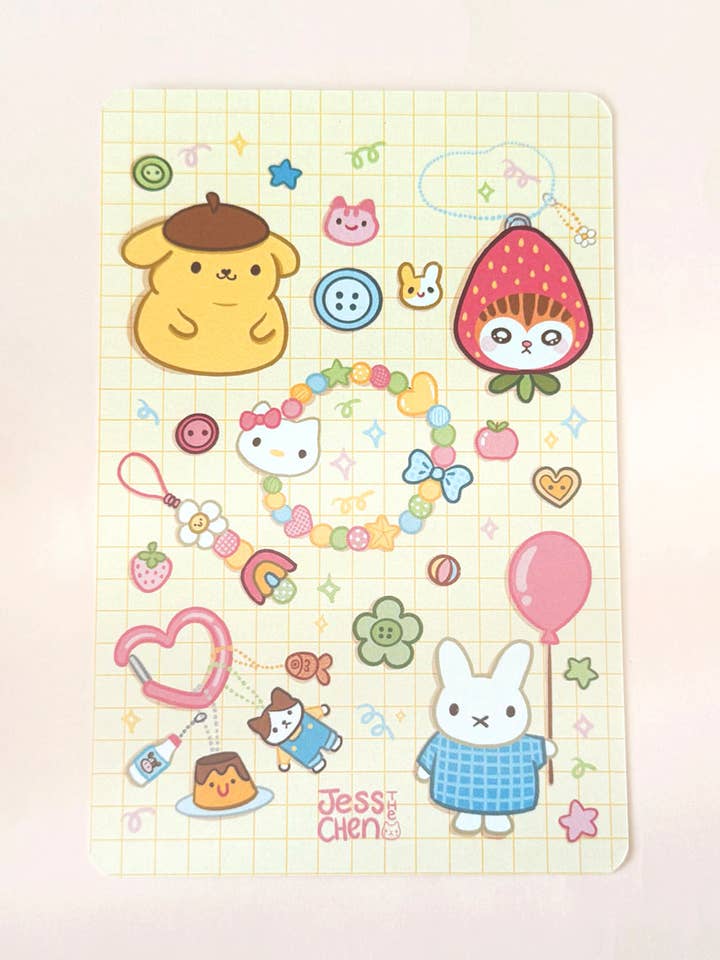 Impression de carte postale recto-verso | Babioles pour la vente par Jessthechen