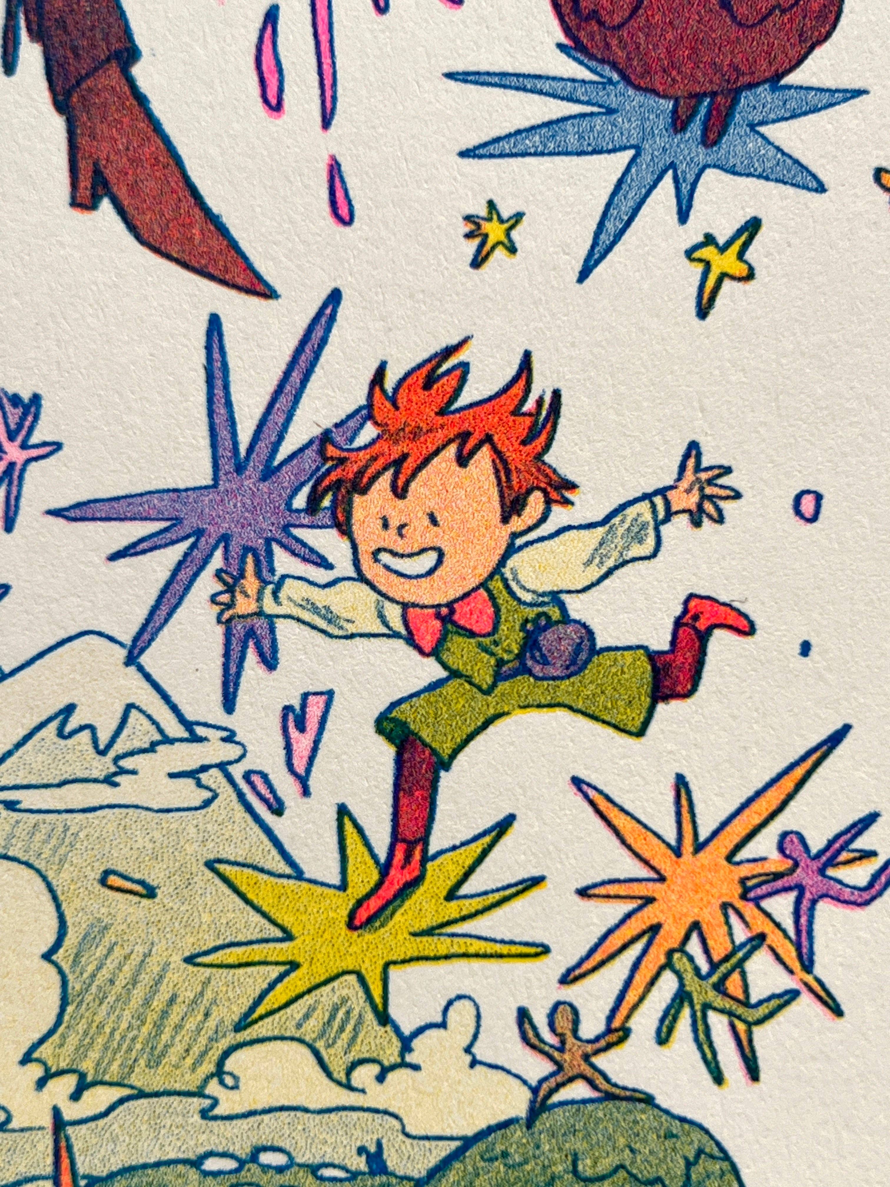 Natalie Andrewson - Wholesale Art Print - Howl's Moving Castle Small Riso Print10