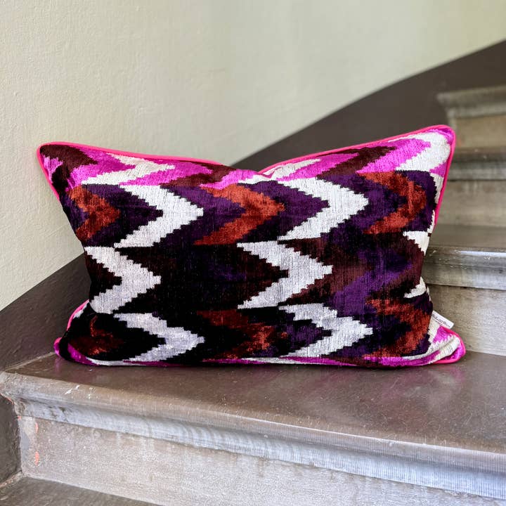 Velvet Ikat Pillow Cover Victory for wholesale by Mila∞Miro by Emelie