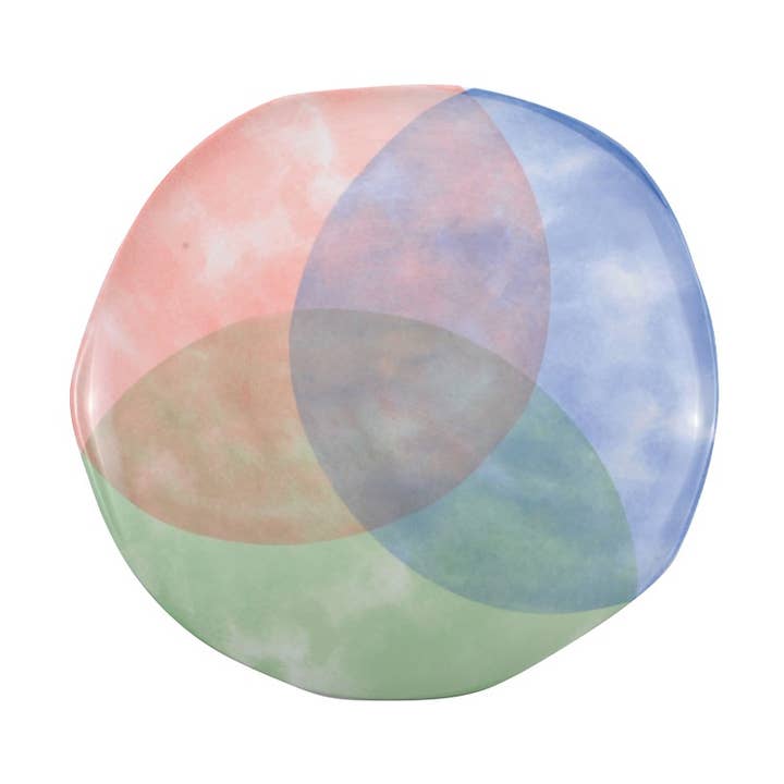 Assiette plate tricolore-Paradise pour la vente par AULICA