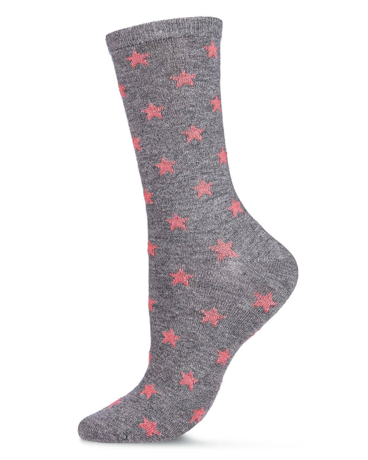Infinity Classics International Inc. – Großhandel Socken – Damen – meMoI Damen Fallen Stars Cashmere-Mix Crew-Socken5