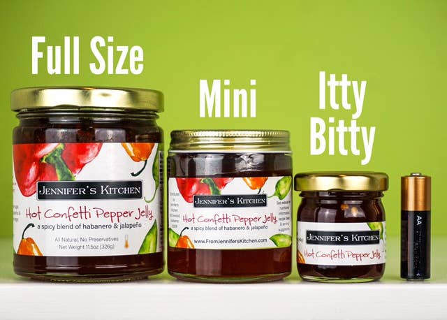 Jennifer's Kitchen - Wholesale Jam/Jelly - Mini Hot Confetti Pepper Jelly - 4oz -  SINGLE UNIT1