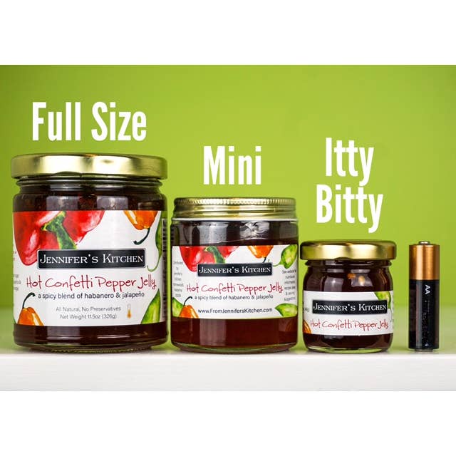 Jennifer's Kitchen - Wholesale Jam/Jelly - Mini Hot Confetti Pepper Jelly - 4oz - SINGLE UNIT1
