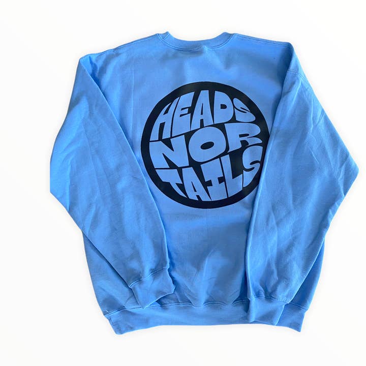 Groovy Crewneck Columbia Blue for wholesale by Heads Nor Tails