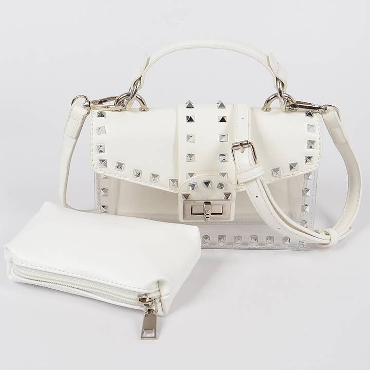 3AM BY H&D ACCESSORIES - Wholesale Clutch bag – women's - Studded See Through Clutch19